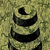 Foundation with Salamanders in Double Gray with Yellow