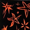 Starry Night with a Wagon in Yellow and Orange with Red