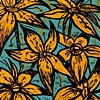 Smack-Smack in Orange and Blue with Green
