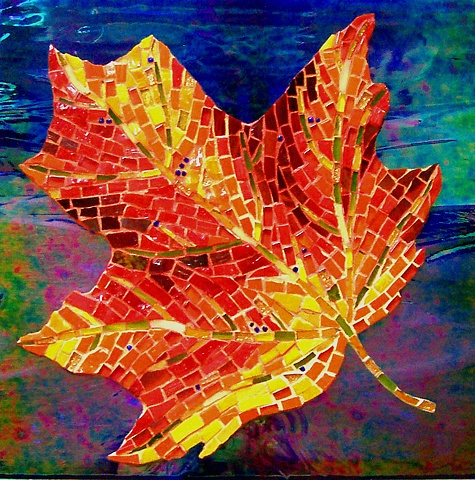 Gravity by Lee Ann Petropoulos  ~  Maplestone Gallery  ~  Contemporary Mosaic Art