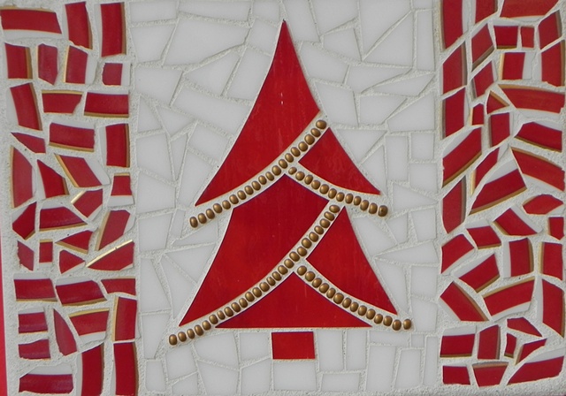 Canadian Tree by Anita Verstraete  ~  Maplestone Gallery ~ Contemporary Mosaic Art