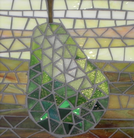 Maplestone Gallery ~ Contemporary Mosaic Art ~ Pear 2  by Jean Loney
