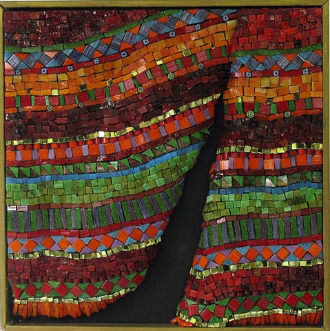 Maplestone Gallery ~ Contemporary Mosaic Art  ~ 'Stage Fright by Marian Shapiro
