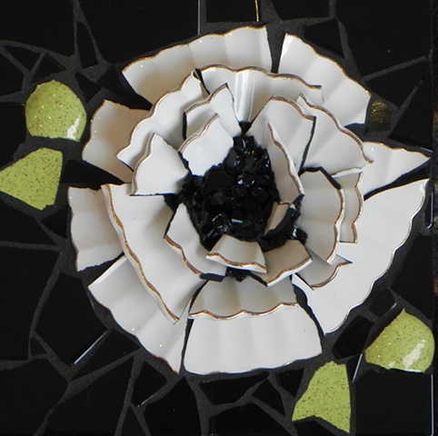 Blossom 3 by Donna Lieberman  ~  Maplestone Gallery ~ Contemporary Mosaic Art