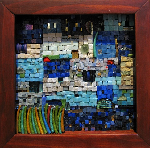 Impromptu by Marian Shapiro  ~ Maplestone Gallery  ~  Contemporary Mosaic Art