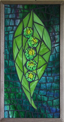 "Five Little Peas" by Jean Loney ~  Maplestone Gallery  ~  Contemporary Mosaic Art