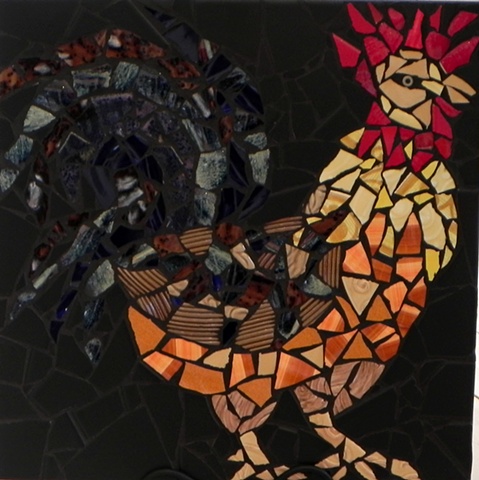 Rise And Shine by Donna Lieberman  ~   Maplestone Gallery  Contemporary Mosaic Art