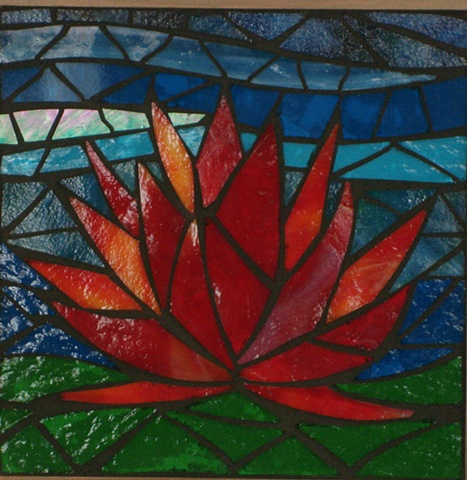 " Red Waterlily" by Jean Loney