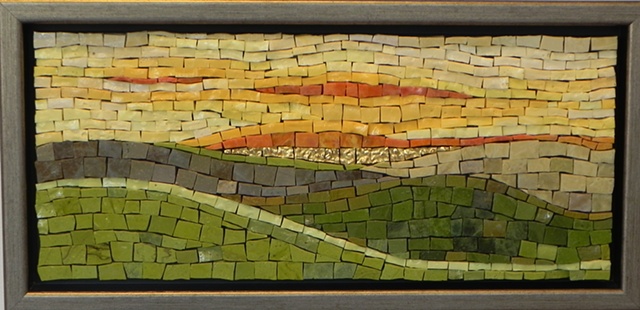 Tuscan Gold by Jean Loney  ~  Maplestone Gallery  ~  Contemporary Mosaic Art