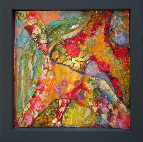 Ice Tango by Pat Mitchell  ~  Maplestone Gallery  ~  Contemporary Mosaic Art  
