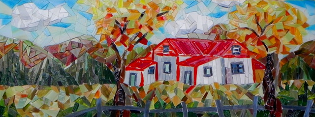 'Tucked Away' by Cathy Taylor  Maplestone Gallery  Contemporary Mosaic Art