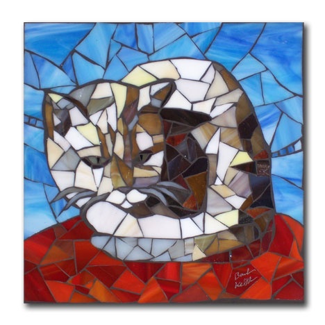 Katt by Barbara Benson Keith  - Maplestone Gallery  ~  Contemporary Mosaic Art
