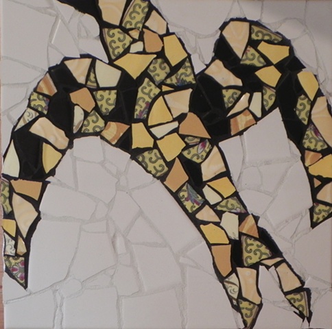 Yellow Bird by Donna Lieberman  Maplestone Gallery  Contemporary Mosaic Art