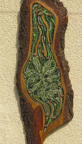 Jack O the Green by Gillian Swanink  ~  Maplestone Gallery  ~ Contemporary Mosaic Art