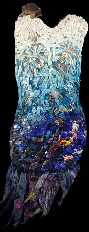 Naiad by Marian Shapiro  ~  Maplestone Gallery  ~  Contemporary Mosaic Art