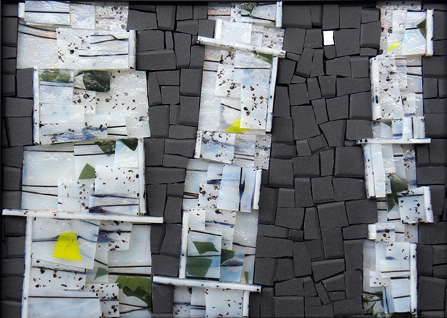 "Birch Study" by Kelley Knickerbocker  Maplestone Gallery  Contemporary Mosaic Art