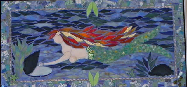 Mermaiden by Suzanne Steeves  Maplestone Gallery  Contemporary Mosaic Art