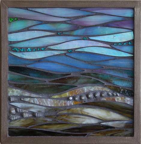 Mosaic  "Beachscape"  by Jean Loney