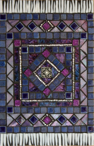 Purple Tapestry by Jean Loney  ~  Maplestone Gallery  ~  Contemporary Mosaic Art