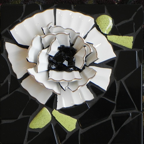 Blossom 2  by Donna Lieberman   Maplestone Gallery  Contemporary Mosaic Art