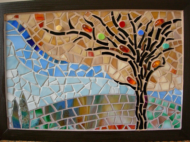 Changing Seasons by Cristina Ciloci  ~  Maplestone Gallery  ~  Contemporary Mosaic Art