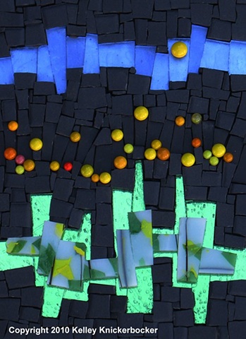 Meadow by Kelley Knickerbocker  ~  Maplestone Gallery ~ Contemporary Mosaic Art