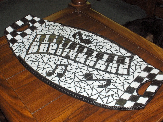Maplestone Gallery  ~  Contemporary Mosaic Art  "All That Jazz"  by Heather Smith