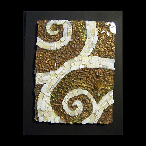Swirly Heaven by Linda Vaden-Martin   Maplestone Gallery   Contemporary Mosaic Art