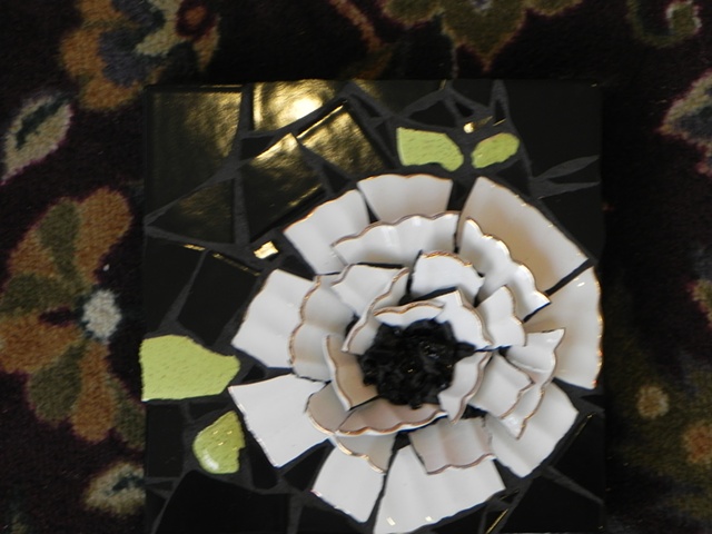 Blossom 1  by Donna Lieberman   Maplestone Gallery  Contemporary Mosaic Art