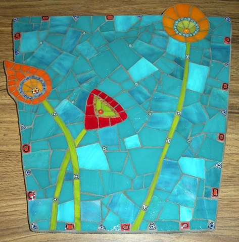 Summertime by Christine Brallier  Maplestone Gallery  Contemporary Mosaic Art