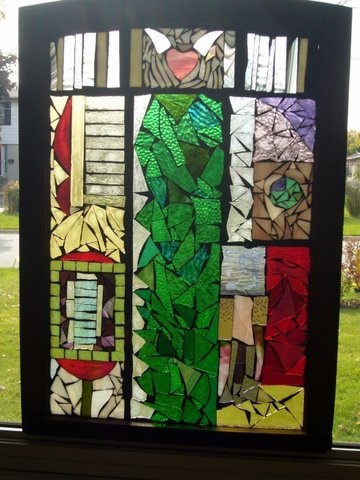 Frankly Speaking by Gerri Proulx ~  Maplestone Gallery ~ Contemporary Mosaic Art