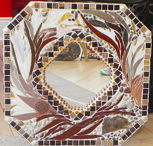 Autumn Elegance by Lynn Rowdon  ~ Maplestone Gallery ~ Contemporary Mosaic Art