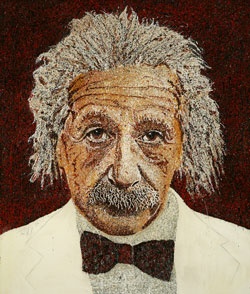 Einstein in Red