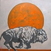 Red Earth Moon Buffalo