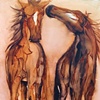 Two Painted Horses