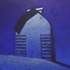 Corn Crib Winter Moon