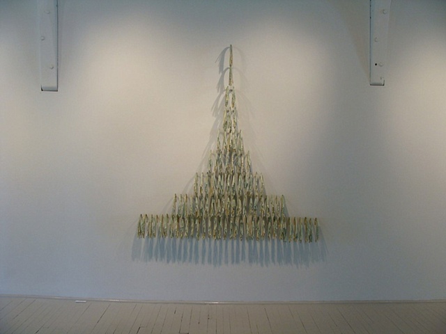 Installation using maps and pins for the 2010 CMCA Biennial by Shannon Rankin