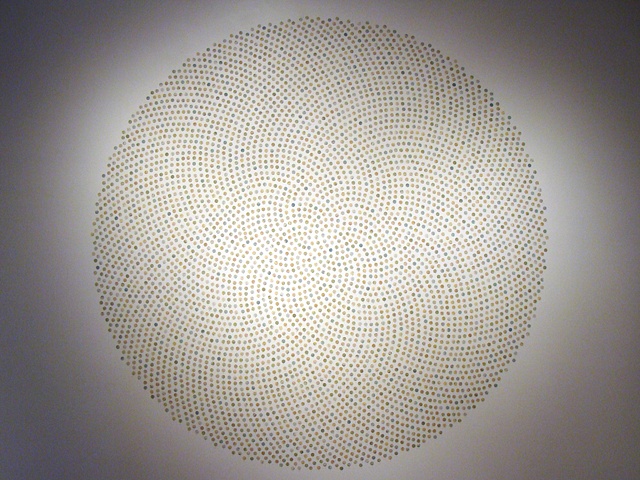 Installation using maps and pins for the 2009 Biennial Juried Exhibition titled Aggregate by Shannon Rankin