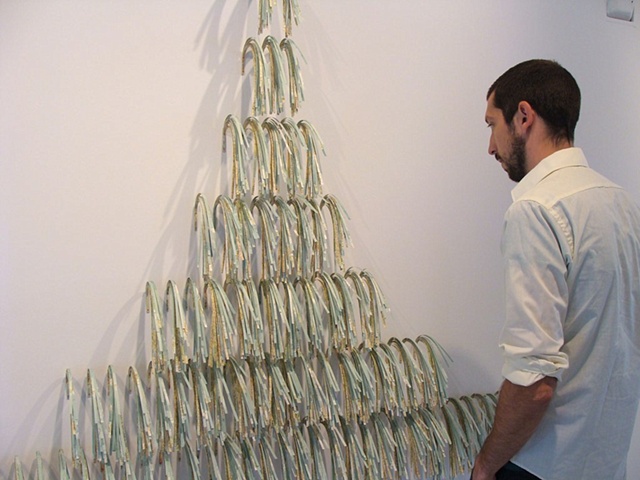 Installation using maps and pins for the 2010 CMCA Biennial by Shannon Rankin