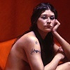 Figure With Orange Background