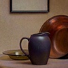 Purple Pitcher with Copper Pot 