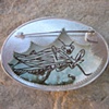 Silver Praying Mantis Brooch