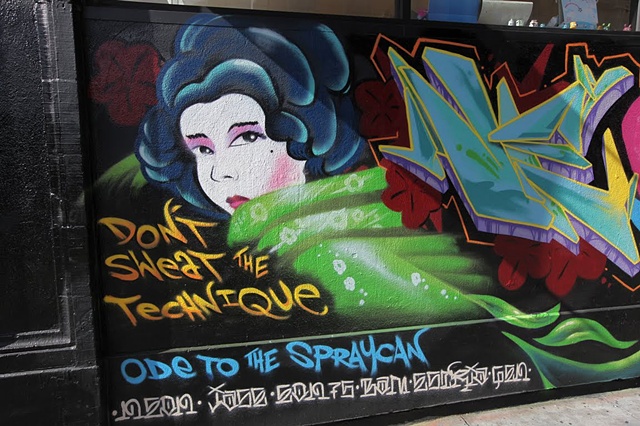 Lettering done by Neon