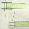 Preliminary sketch for "Suspended Cable, Veranda Home"