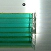 "Clear Cube With Green Cube"
