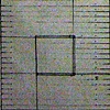 Preliminary sketch for "Clear Cube With Green Cube"