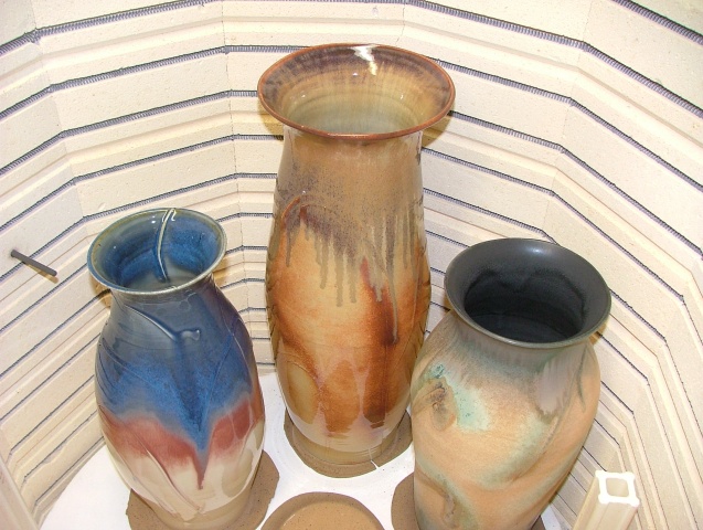 Pottery Ready to be Removed from Kiln