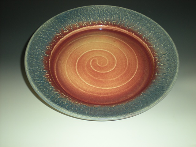 Sunrise Platter with Textured Rim