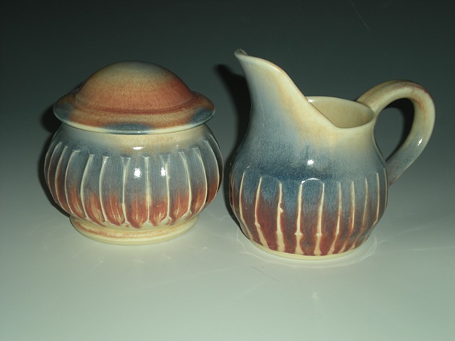 Sunrise Cream Pitcher and Sugar Bowl