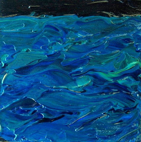 ocean abstract painting by Kim Snyder